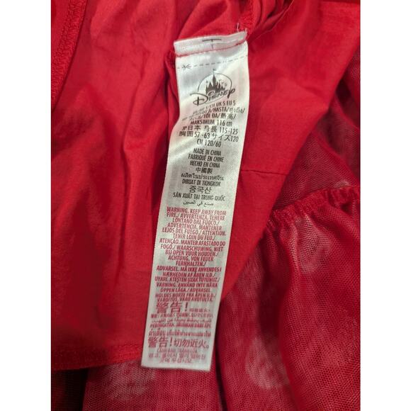 Disney Parks Official Minnie Mouse tiered midi red & white dot girls dress S/5 - Picture 5 of 8